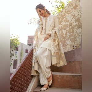 Faiza Saqlain Shahnoor Punjabi Pakistani Designer Suit Shalwar Kameez